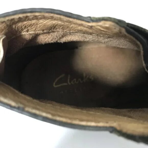 Clarks Leather Ankle Boots Black Size 5 - Picture 10 of 10